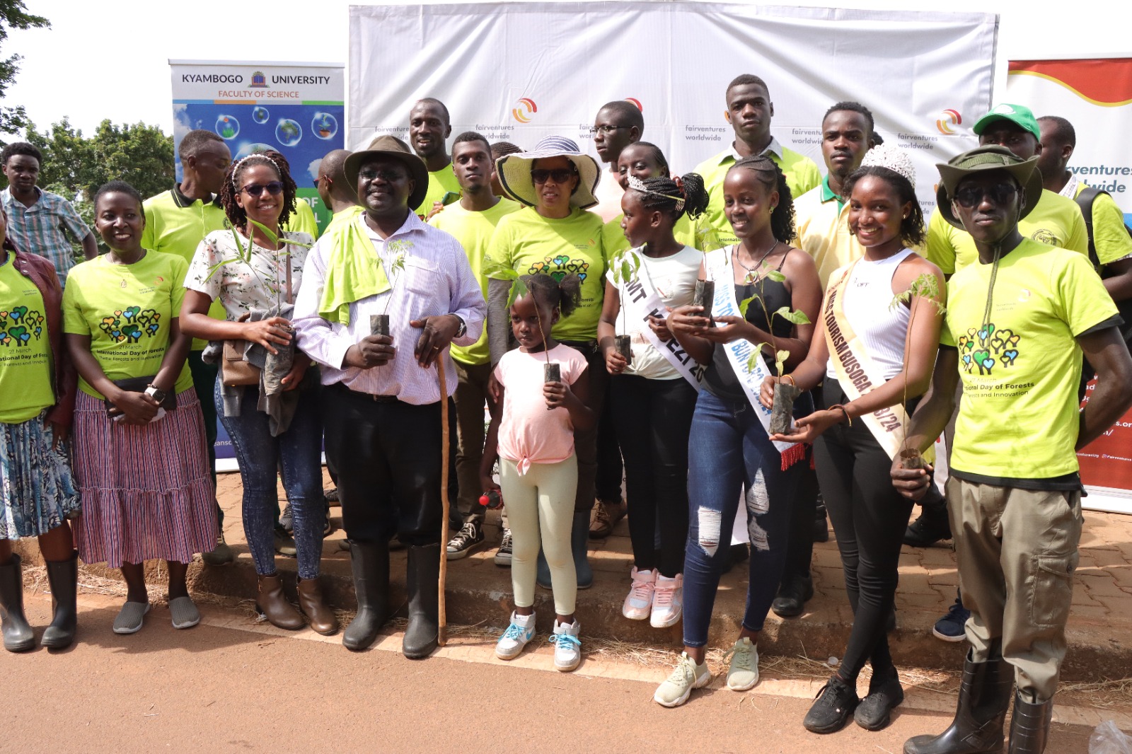 NGO plants 600 trees inside Kyambogo University  to replenish  environment