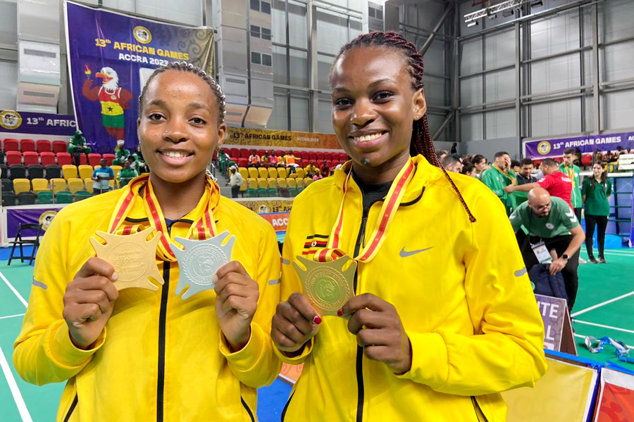 Kobugabe, Mbabazi clinch historic badminton gold at Africa Games