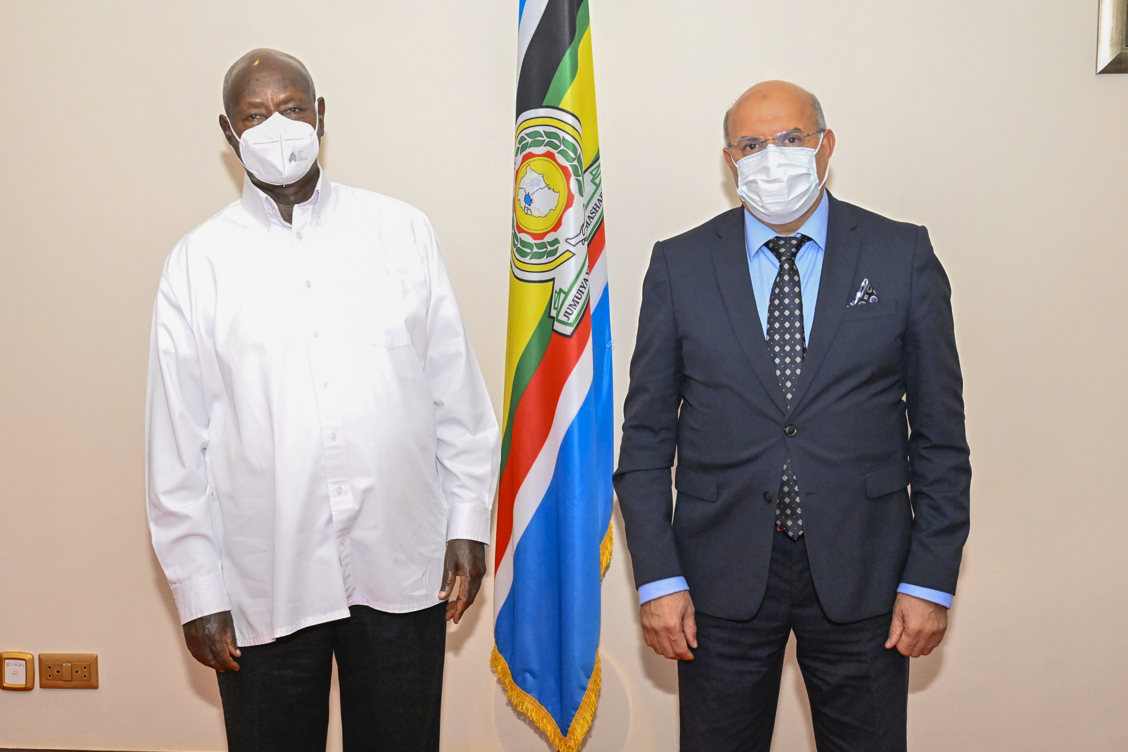 Museveni bids farewell to Algeria Ambassador