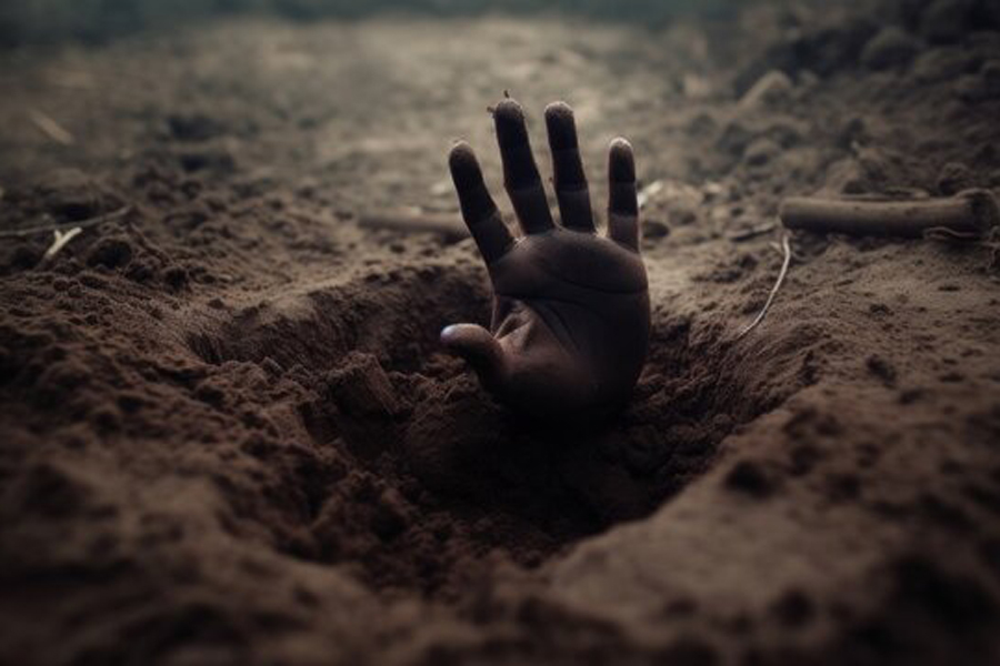 Boy tortured to 'death' and buried crawls out alive