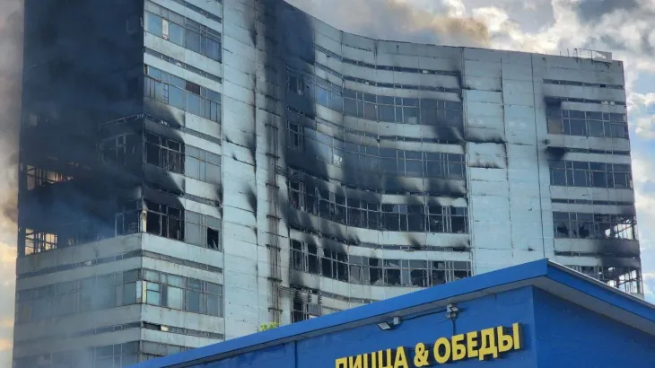 Eight killed in deadly fire at Moscow office building