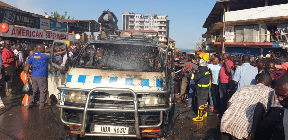 Two passengers die in taxi fire in Jinja City