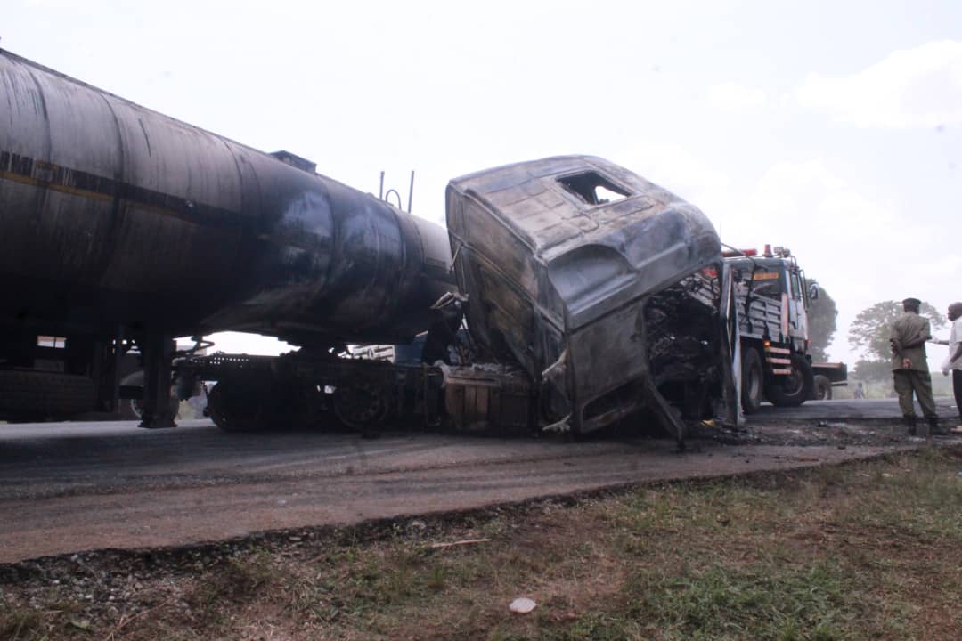 Two killed in deadly tanker-cement truck collision