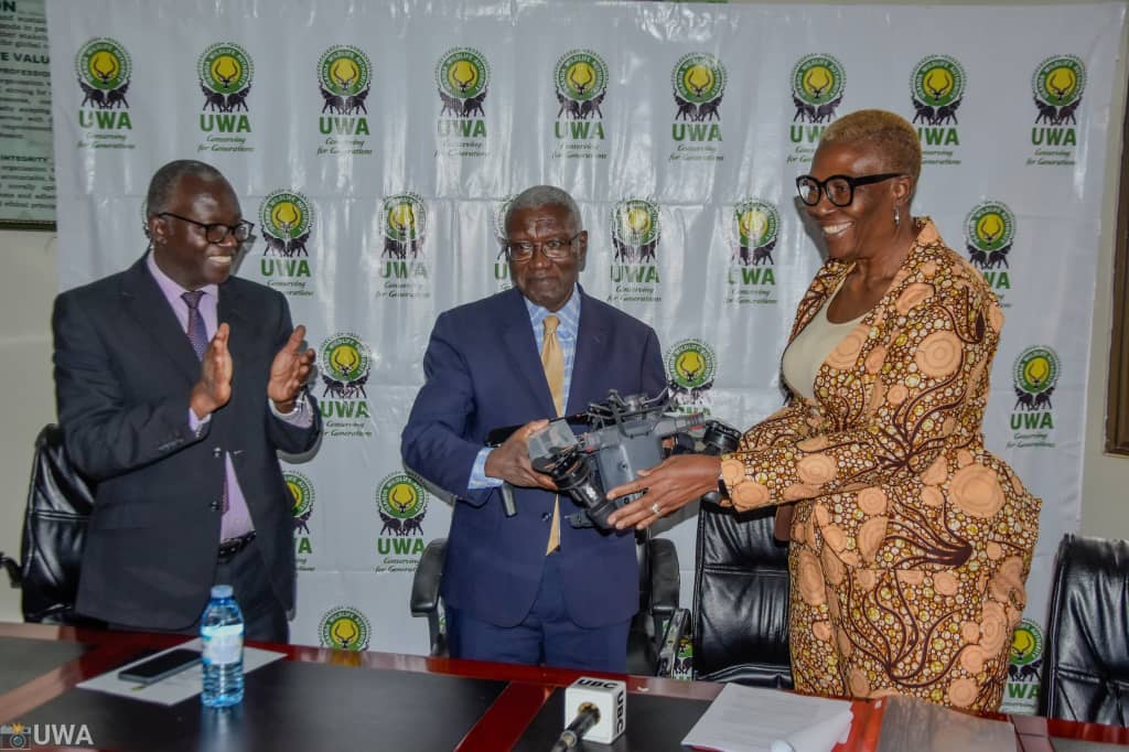 UWA receives six drone cameras from UNDP to strengthen wildlife conservation