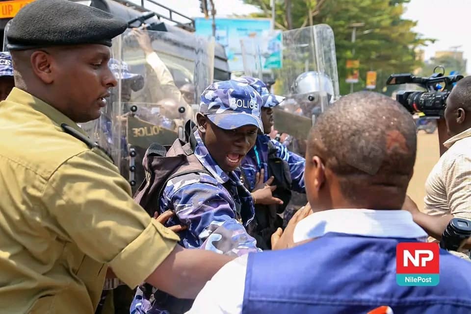 Police, journalists clash