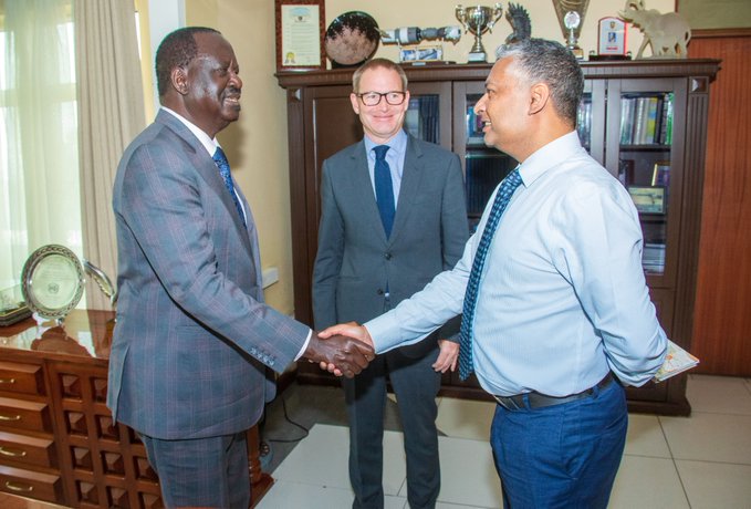 Odinga engages German, UK envoys on AU Commission candidacy