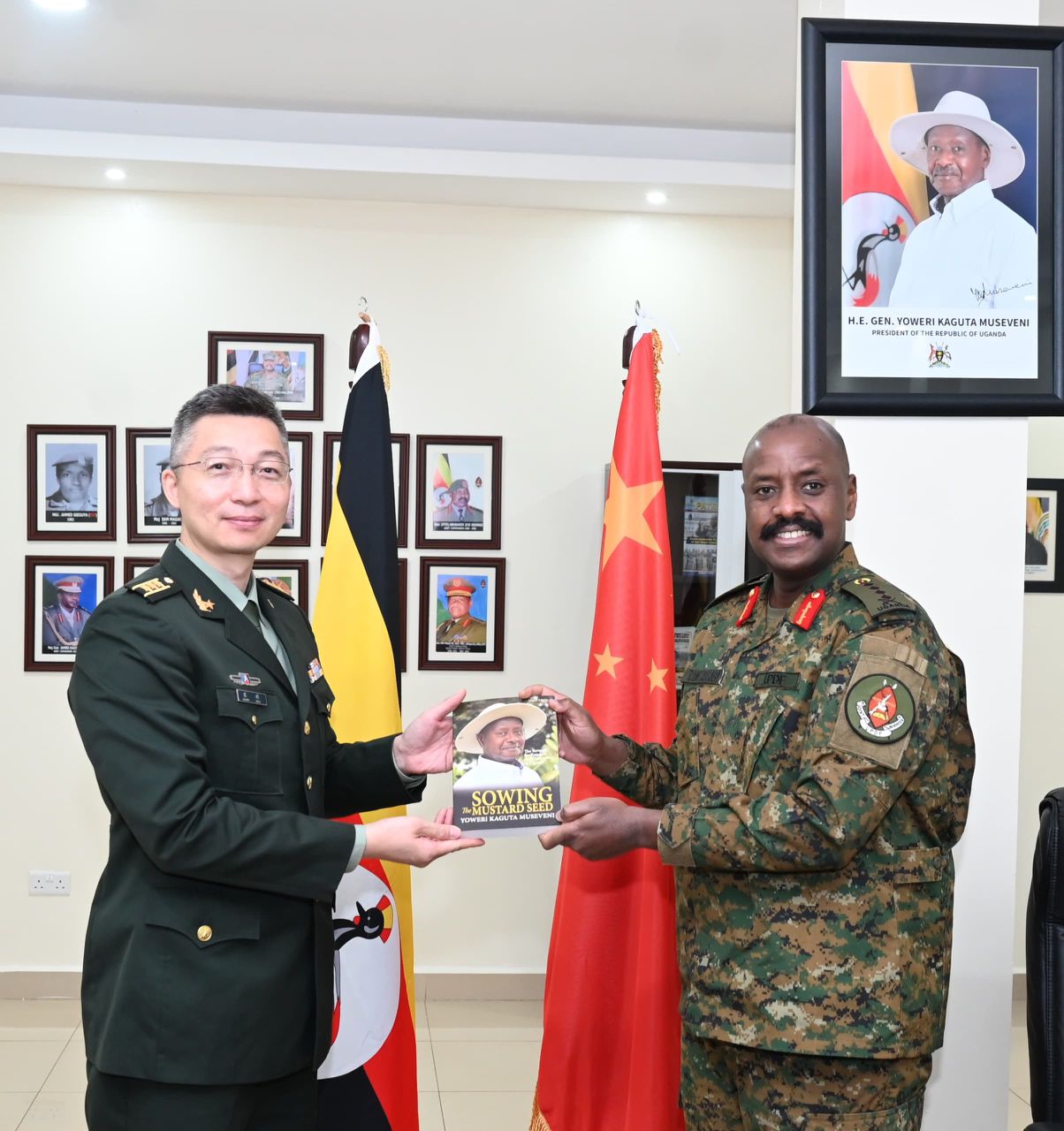 Gen Kainerugaba and Chinese Defence Attaché strengthen strategic military alliance