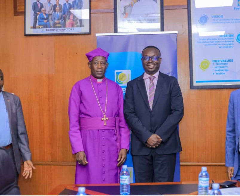 Archbishop Kaziimba seeks partnership between Church, PostBank in community transformation