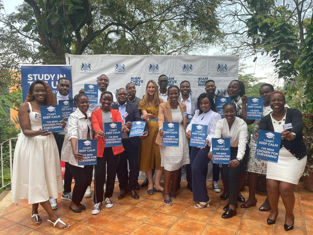 British diplomat sees off 33 Ugandan scholars to UK