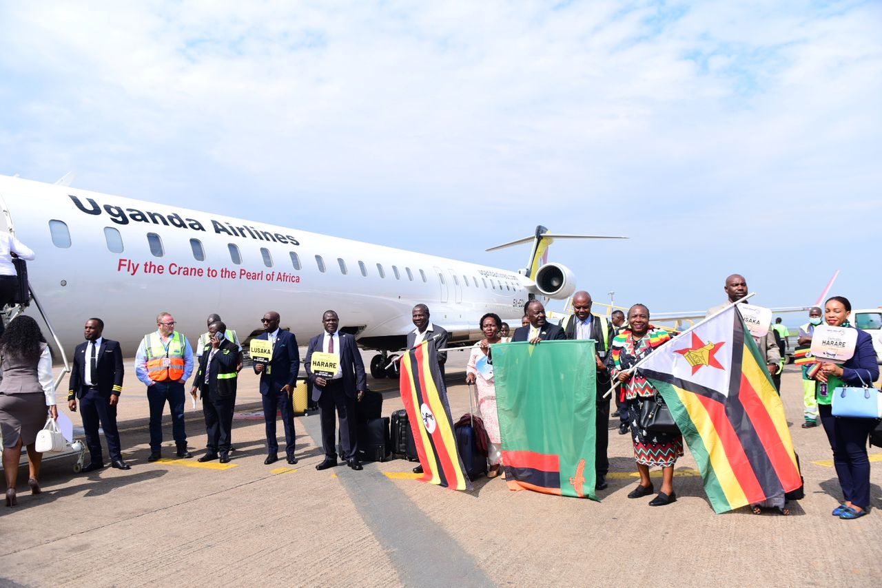 Envoy hails strengthened ties with Zambia as Uganda Airlines expands wings to Harare