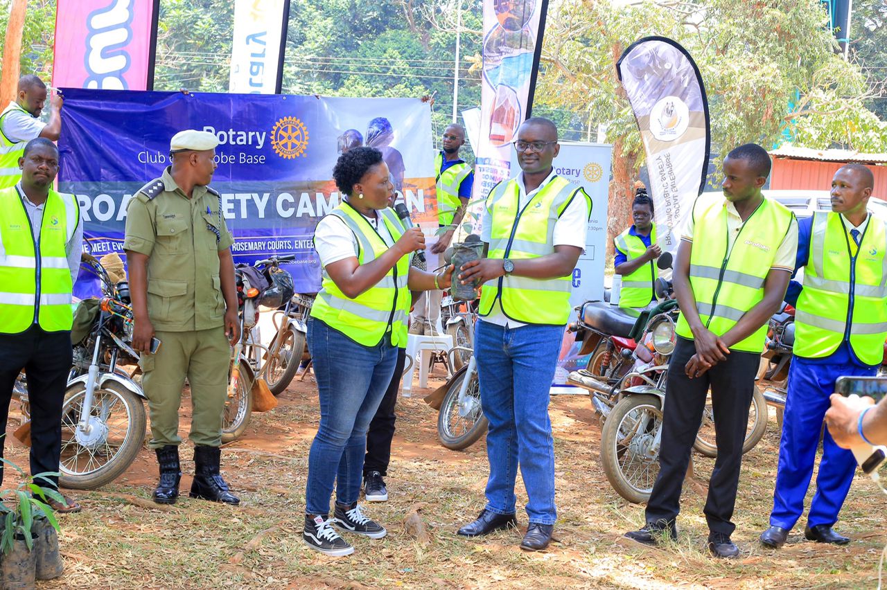 Entebbe boda boda riders sensitized on road safety