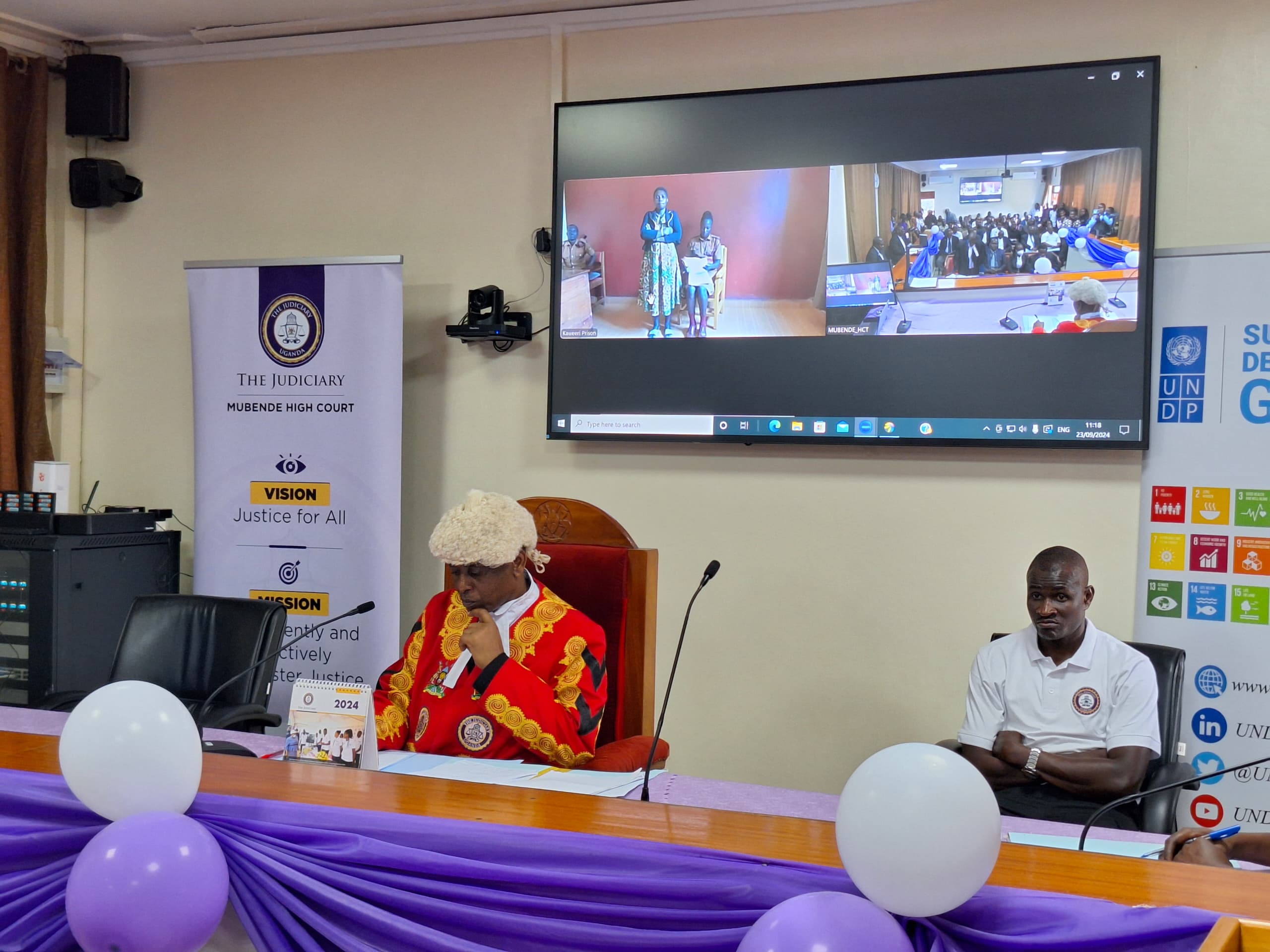 Principal judge launches video conferencing system for Mubende