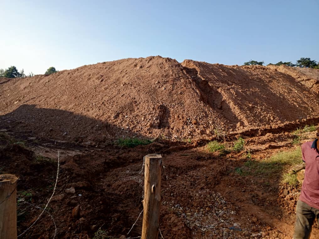 Francis Kabagambe accused of dumping life threatening landslide soils in Hoima.