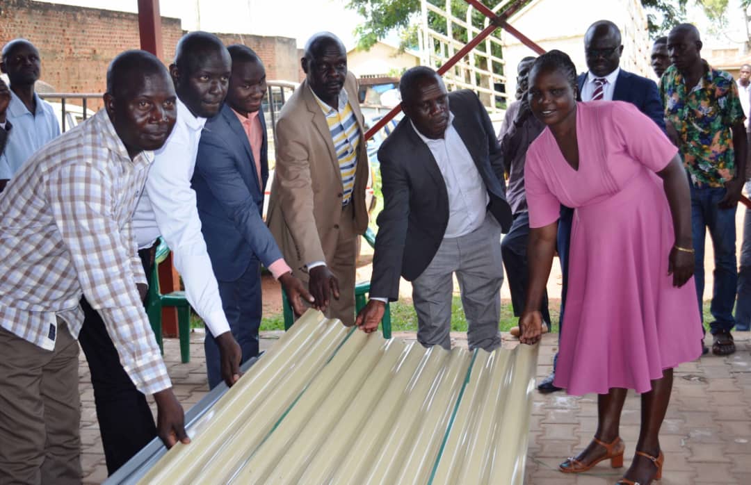Kamuli Municipal schools receive iron sheets to replace asbestos roofing