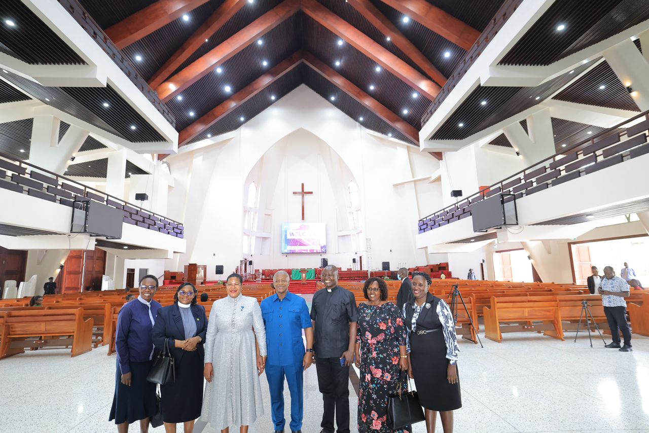 Speaker  Among Tours All Saints Cathedral, Pledges Parliament's Support.