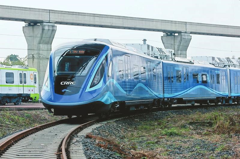 China's first Hydrogen Energy Smart Intercity EMU launched