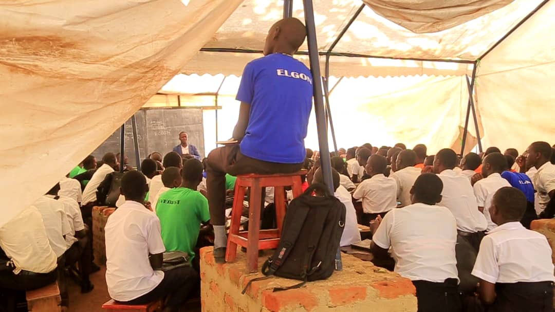 Learners at Tororo's Kirewa Secondary School study in tents due to classroom shortage