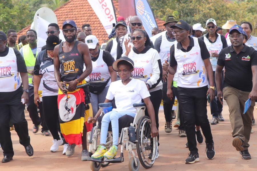 Rotary Club of Akright City flags off 310km walk to raise funds for disabled kids in Sheema