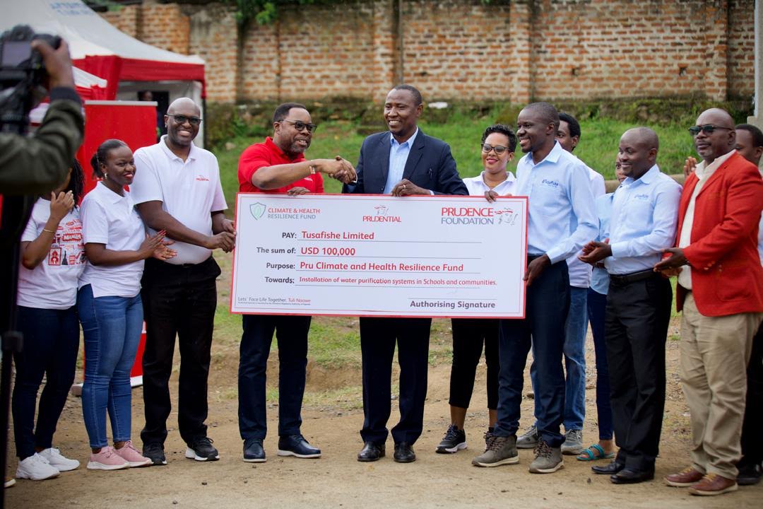 Prudential donates over shs360m to provide safe drinking water to schools, communities in Uganda