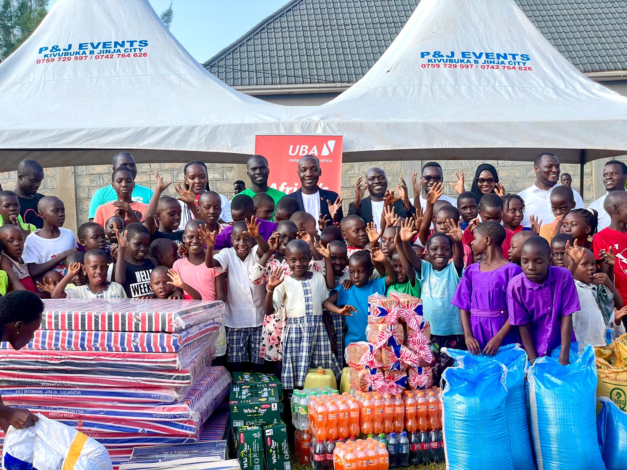UBA Uganda  donates to Hope for AIDS Orphans  to  spread festive cheer