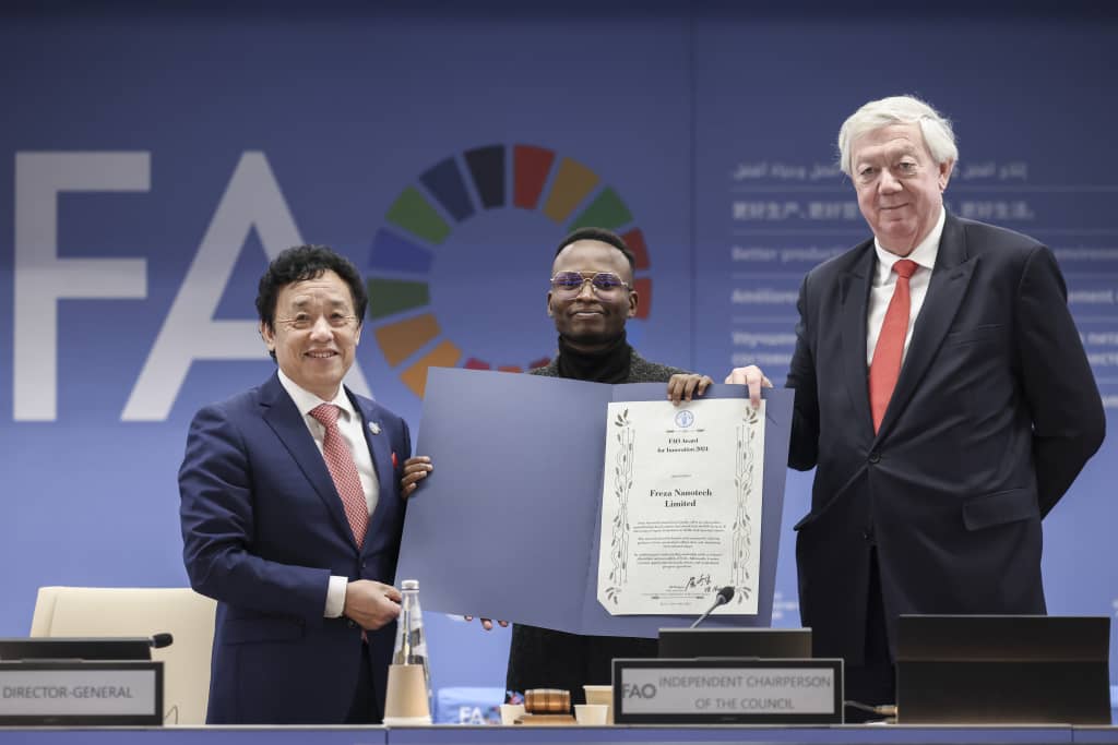 Uganda’s Freza Nanotech wins FAO innovation award  for pioneering fruit preservation technology