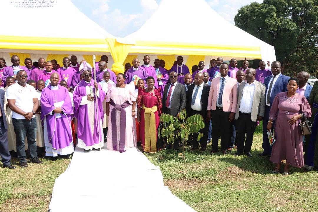 PM Nabbanja congratulates Nkooko Catholic Church upon new parish status