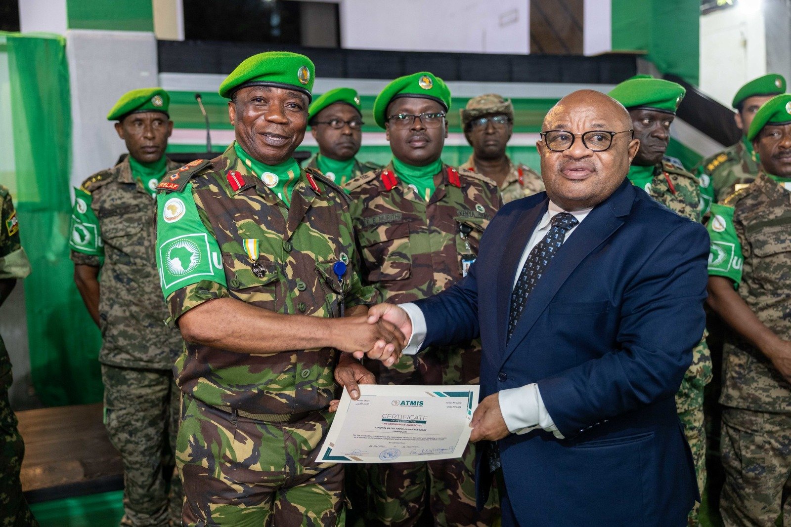 ATMIS Troops Honored for Peace Building Efforts in Somalia