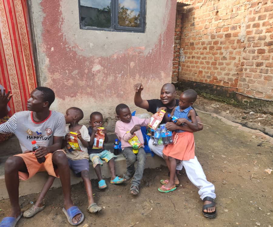 Bukenya’s compassion brings smiles to disadvantaged children in Kamwokya