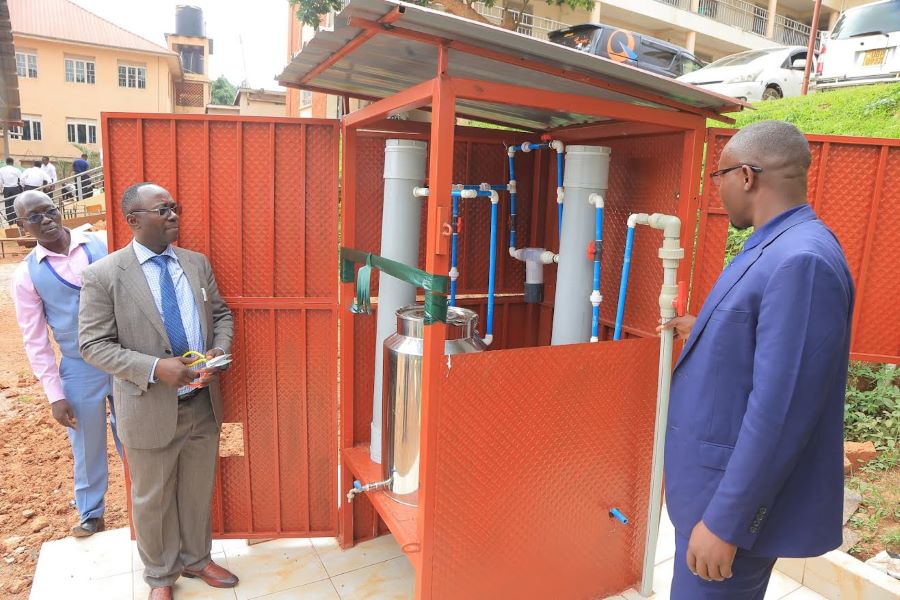 URSB unveils water harvesting, treatment technology at Mengo S.S.