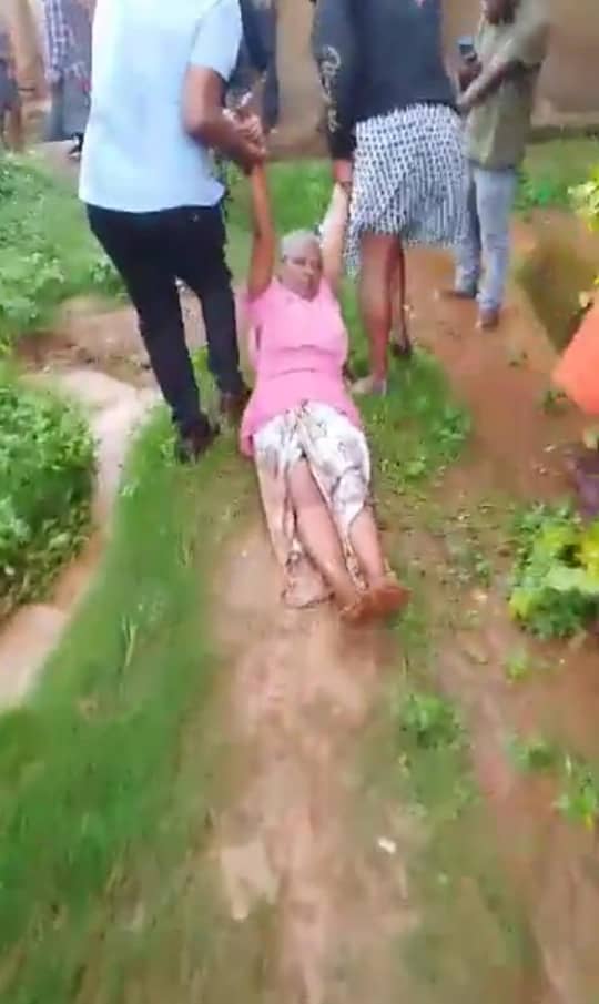 Police officers captured in viral video harrasing old woman arrested