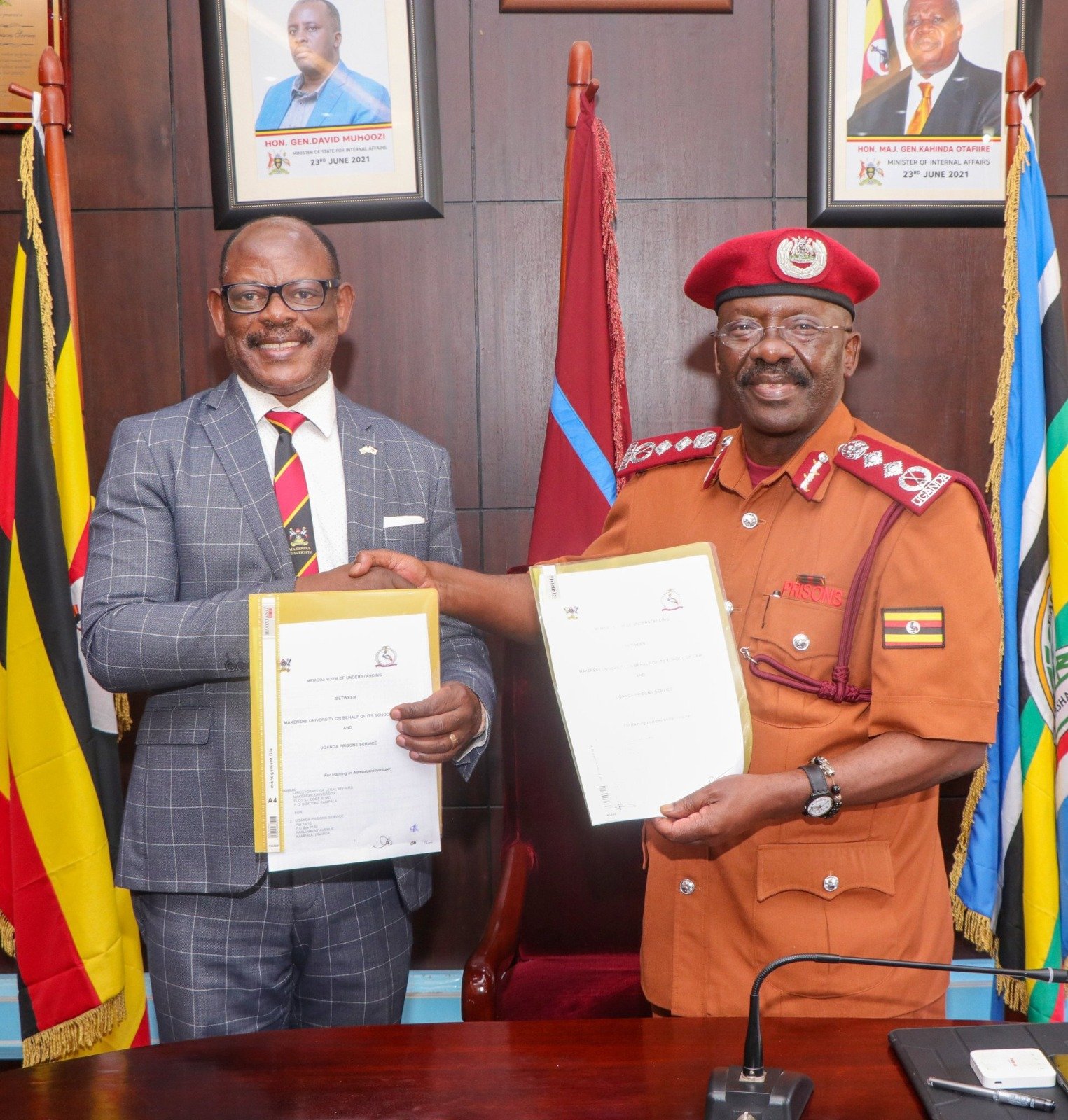Prisons Service Partners with Makerere University to Launch Law Training for Officers
