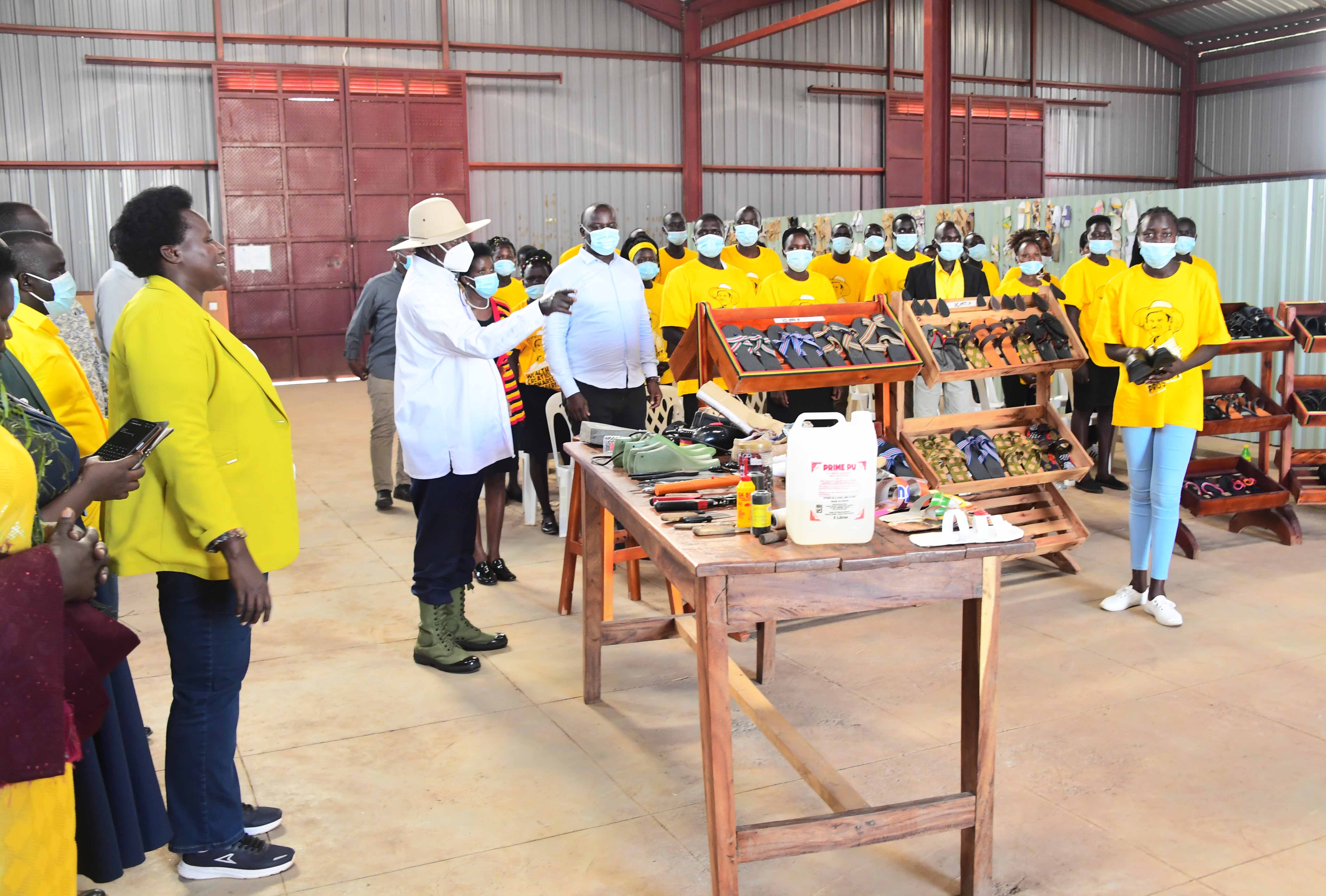 Museveni launches industrial hub to skills youths in Sebei