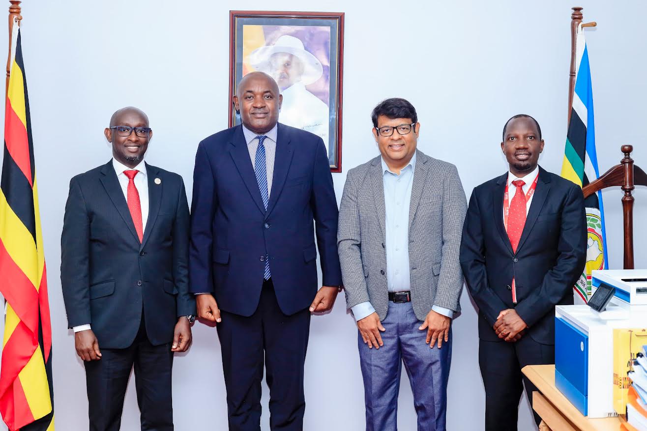 New Airtel MD pays courtesy visit to ICT Minister Baryomunsi