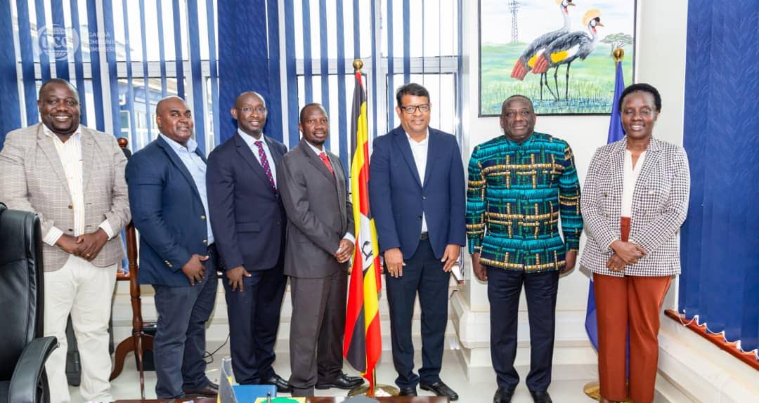 New Airtel MD pays courtesy visit to UCC ED Nyombi Thembo