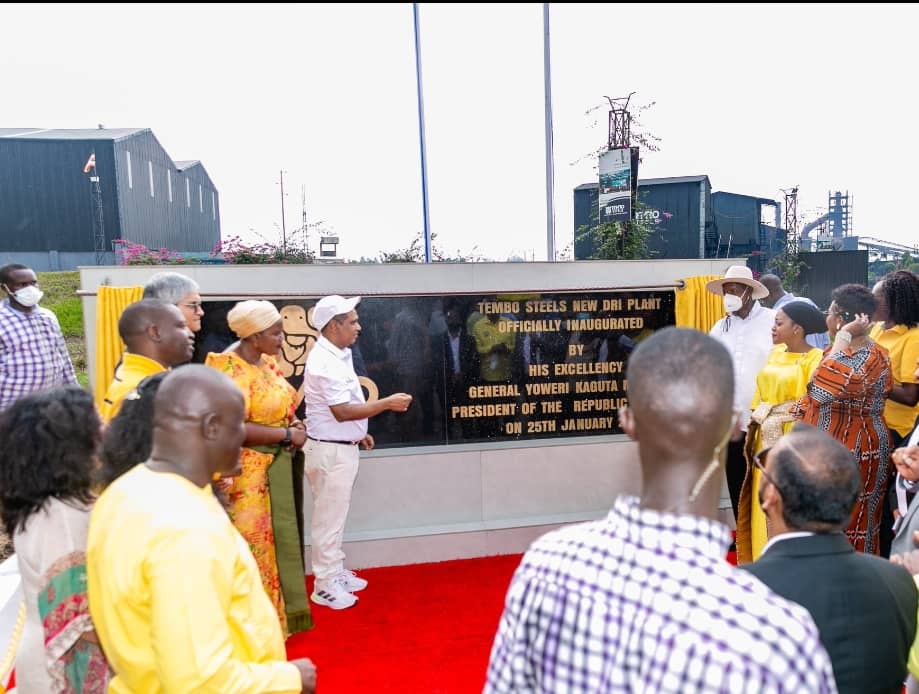 Museveni open Tembo's second steel plant in Iganga