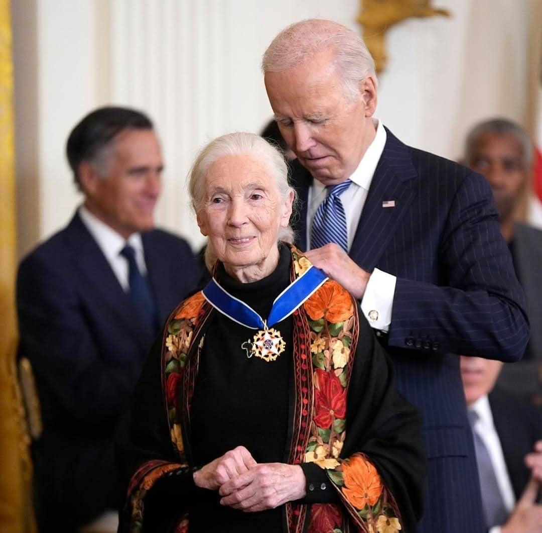 Iconic Conservationist and Founder of Uganda's Jane Goodall Institute Wins Top US Presidential Medal