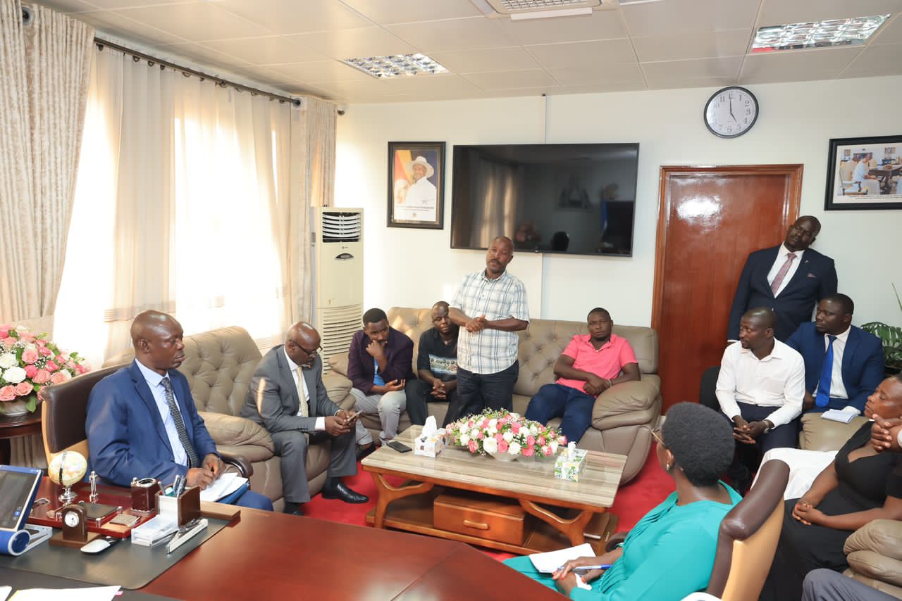 Speaker Among meets Late MP Muhammad Ssegirinya's family at Parliament