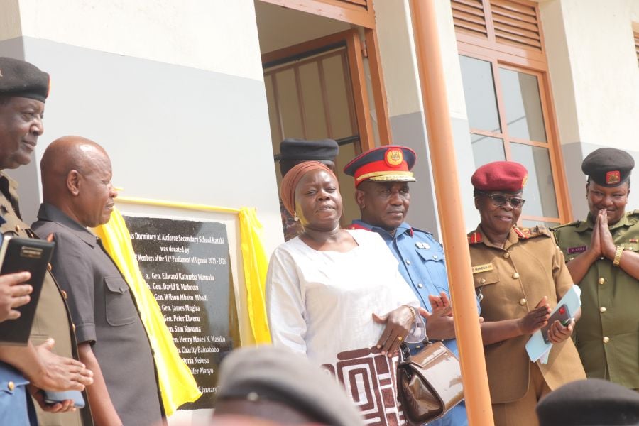 UPDF MPs construct shs98m girls’ dormitory at Entebbe Airforce Secondary School
