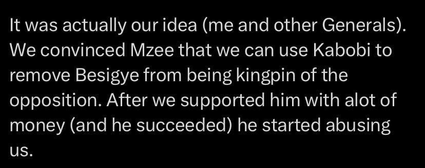 Gen. Muhoozi alleges “THEY” helped position Bobi Wine to weaken Besigye