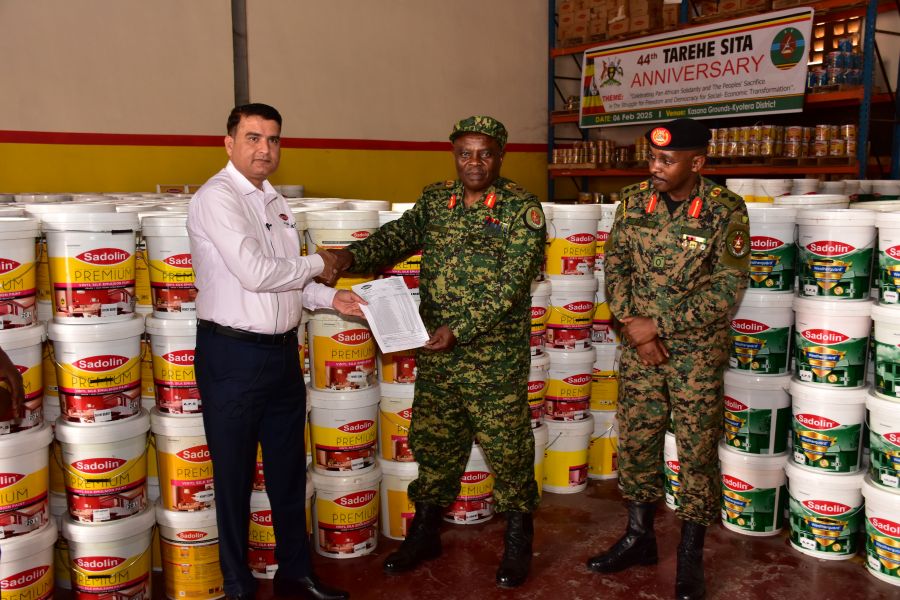 Tarehe Sita celebrations: Sadolin donates paint worth shs63m to UPDF