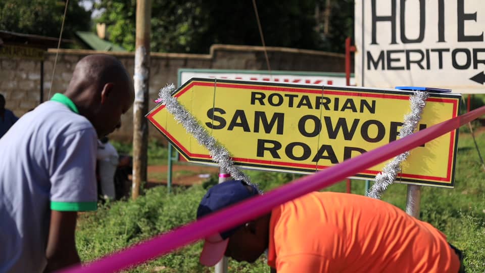 Tororo names road after late Rotary International President-Elect Sam Owori