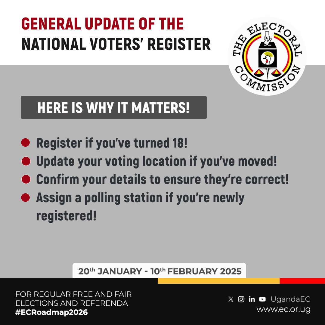 Electoral Commission Voter Update Exercise for 2026 Elections