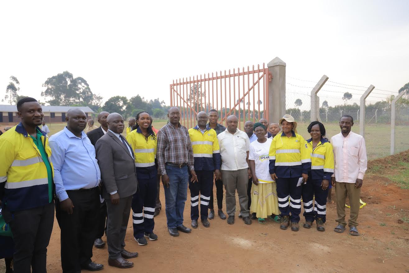 EACOP donates chain-link fence to enhance learners’ safety at Kakumiro school