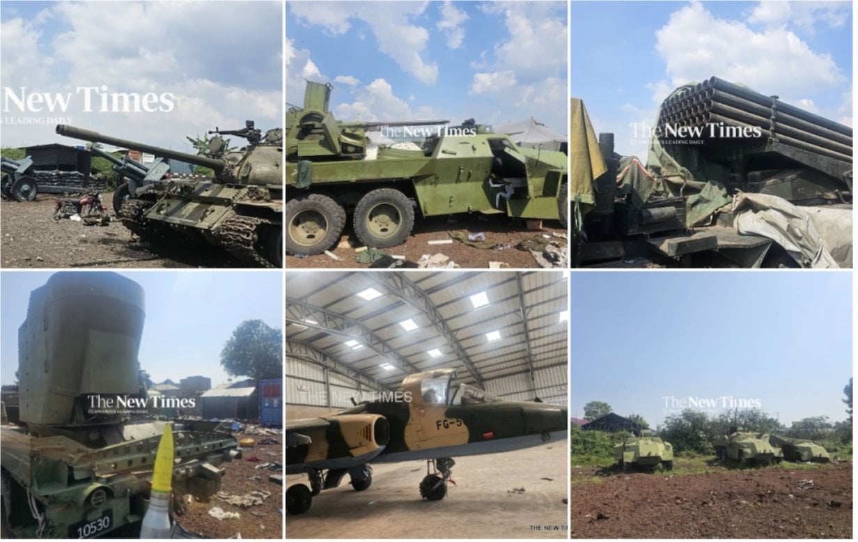 Rwanda Says Huge Arsenal Recovered in Goma 'Evidence of DRC Plans to Attack Kigali'
