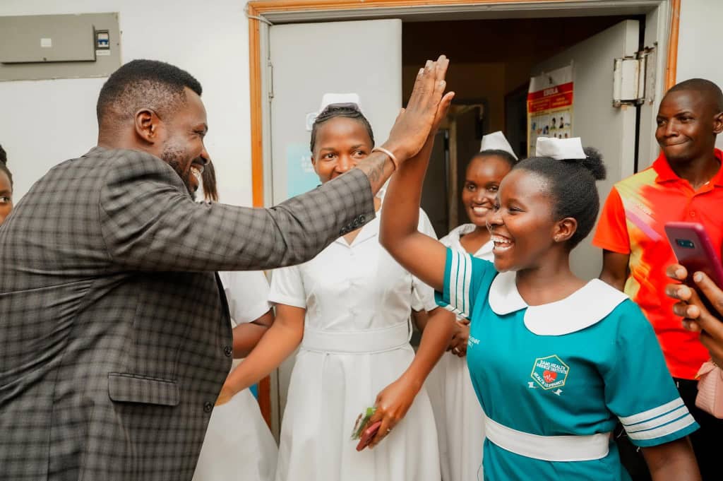 Bobi Wine Visits Birthplace, Donates to New Mothers on His 43rd Birthday