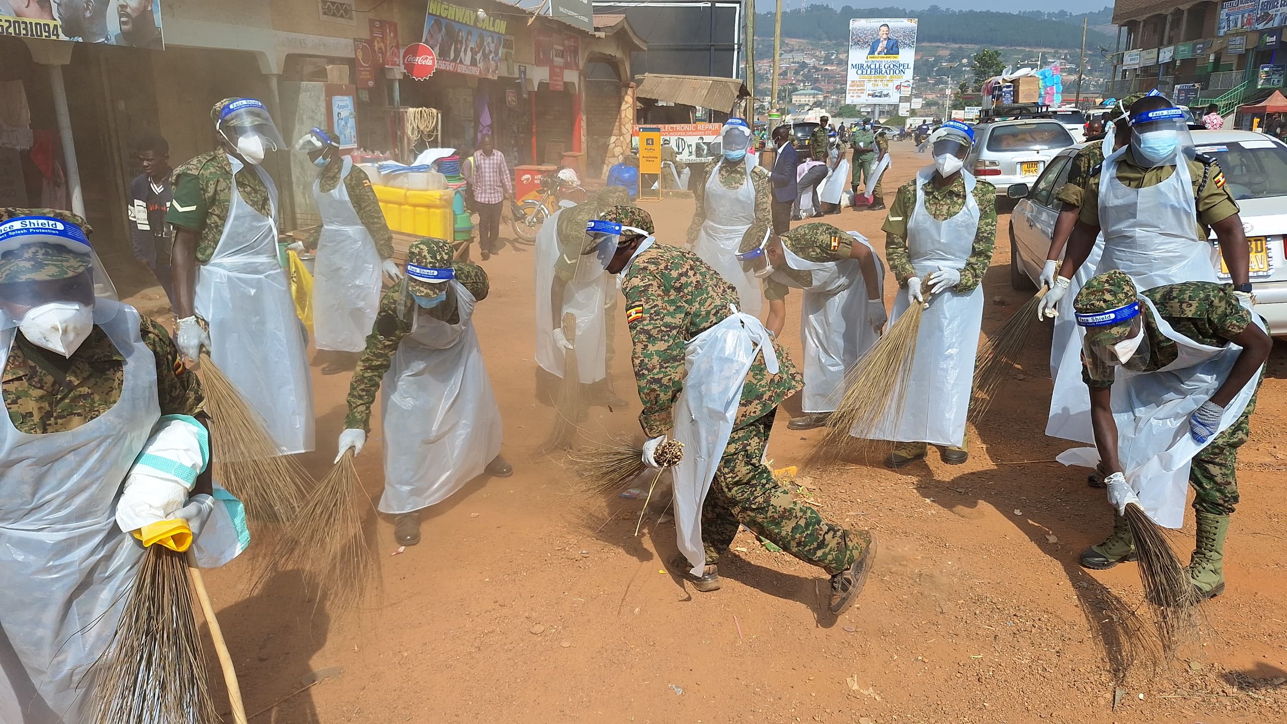 UPDF, Police clean Mubende town ahead of Tarehe Sita