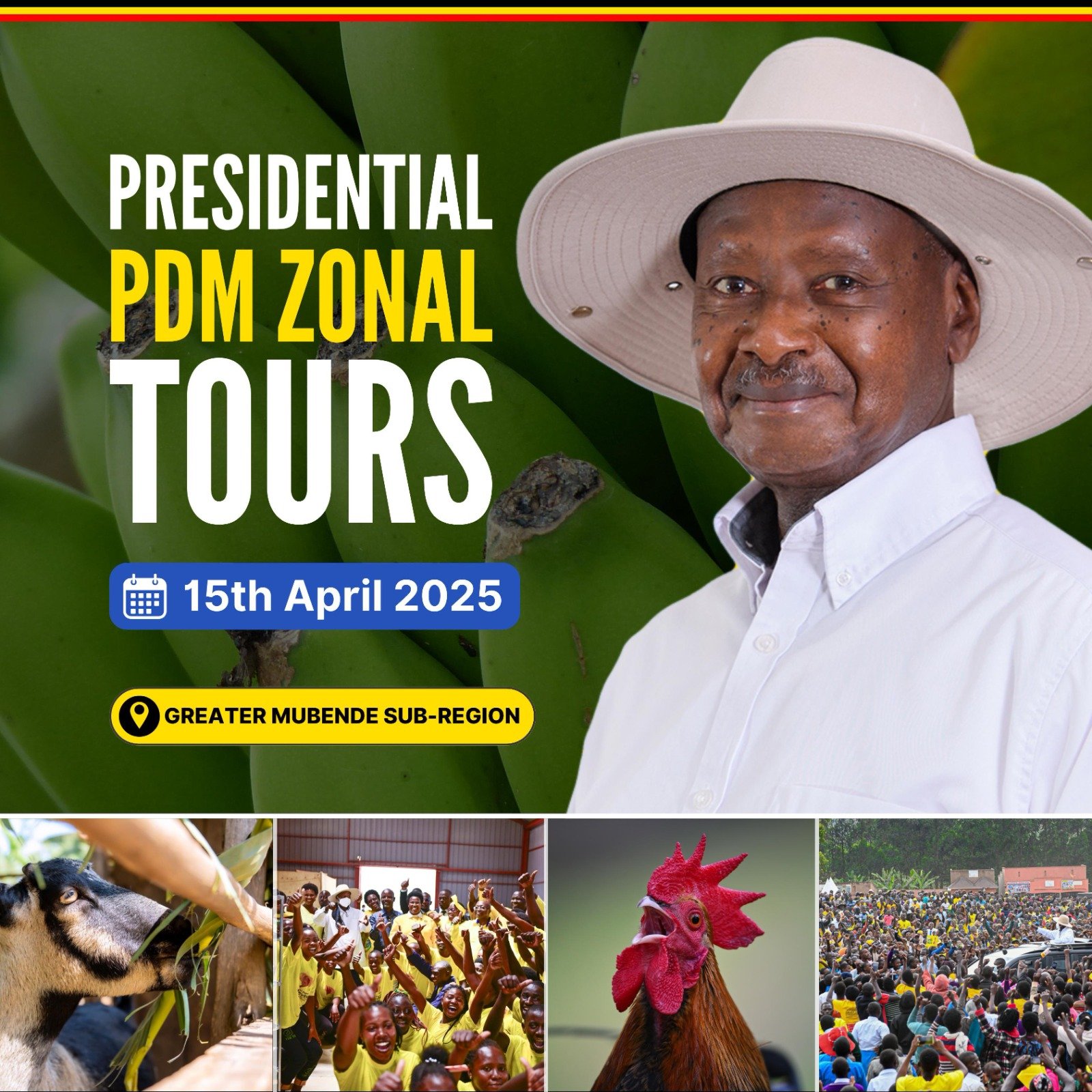 President Museveni Heads to Greater Mubende for PDM Assessment