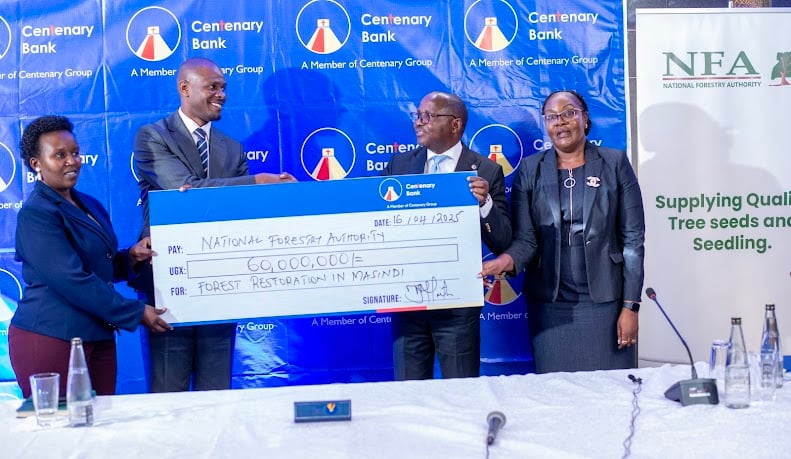 Centenary Bank, NFA Partner to Restore 20 Hectares of Degraded Masindi Central Forest Reserve