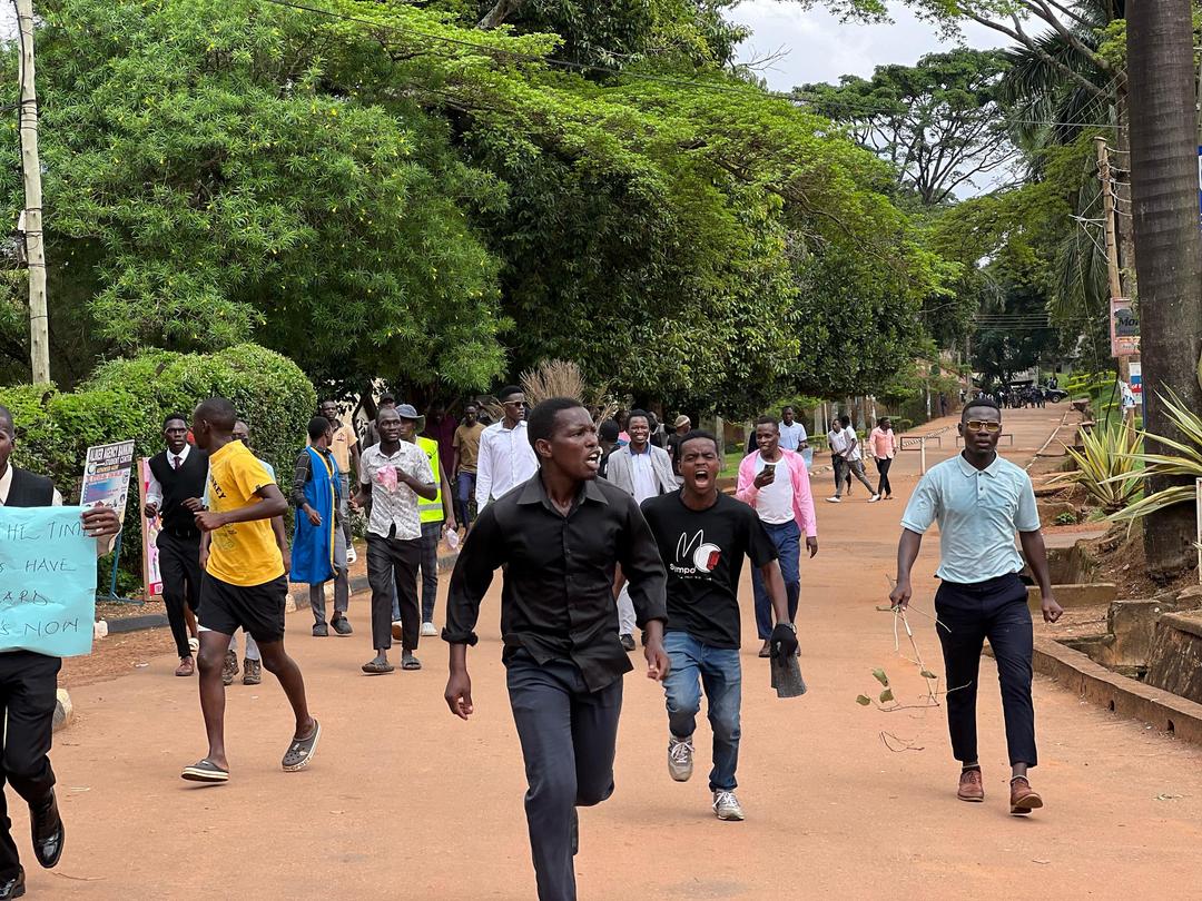 Violence Erupts at Kyambogo University as Students Protest Tuition Surcharge