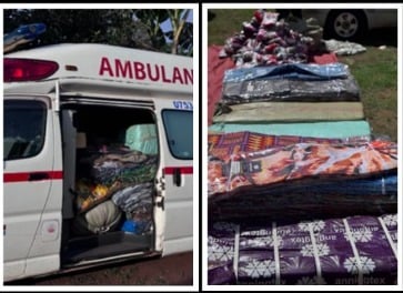 URA Impounds Ambulance With Smuggled Kitenge Fabrics in Jinja